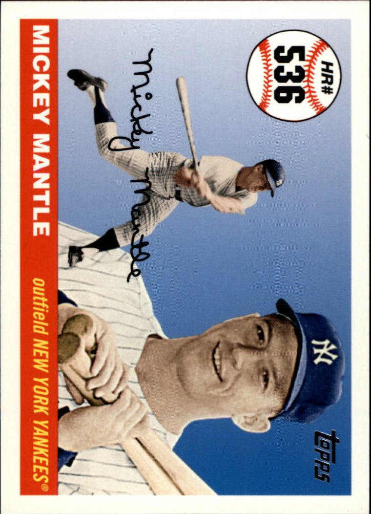 Amazon.com: 2006 Topps Mantle Home Run History Baseball Card #536